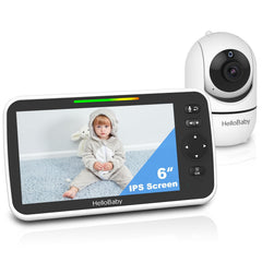 HelloBaby front display showing clear 6-inch image and easy controls for quick checks
