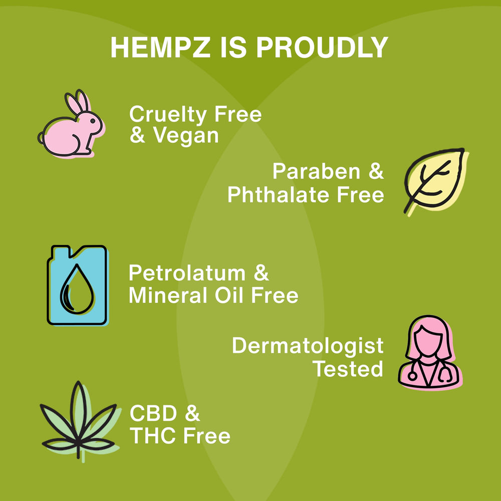 Hempz en ambiente de baño transmitiendo rutina diaria relajante y nutritiva