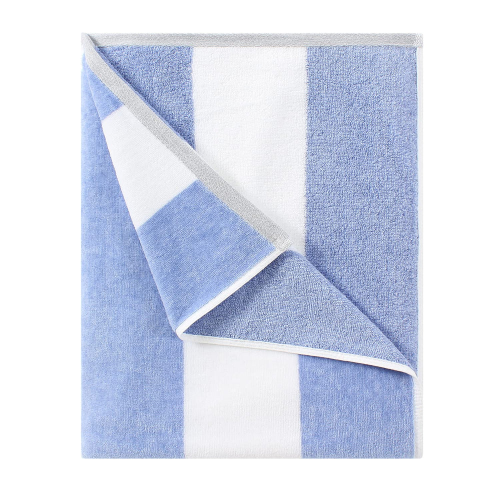 HENBAY toalla frontal rayas azules, amplia y estilosa