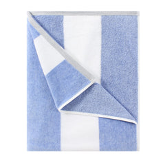 HENBAY toalla frontal rayas azules, amplia y estilosa