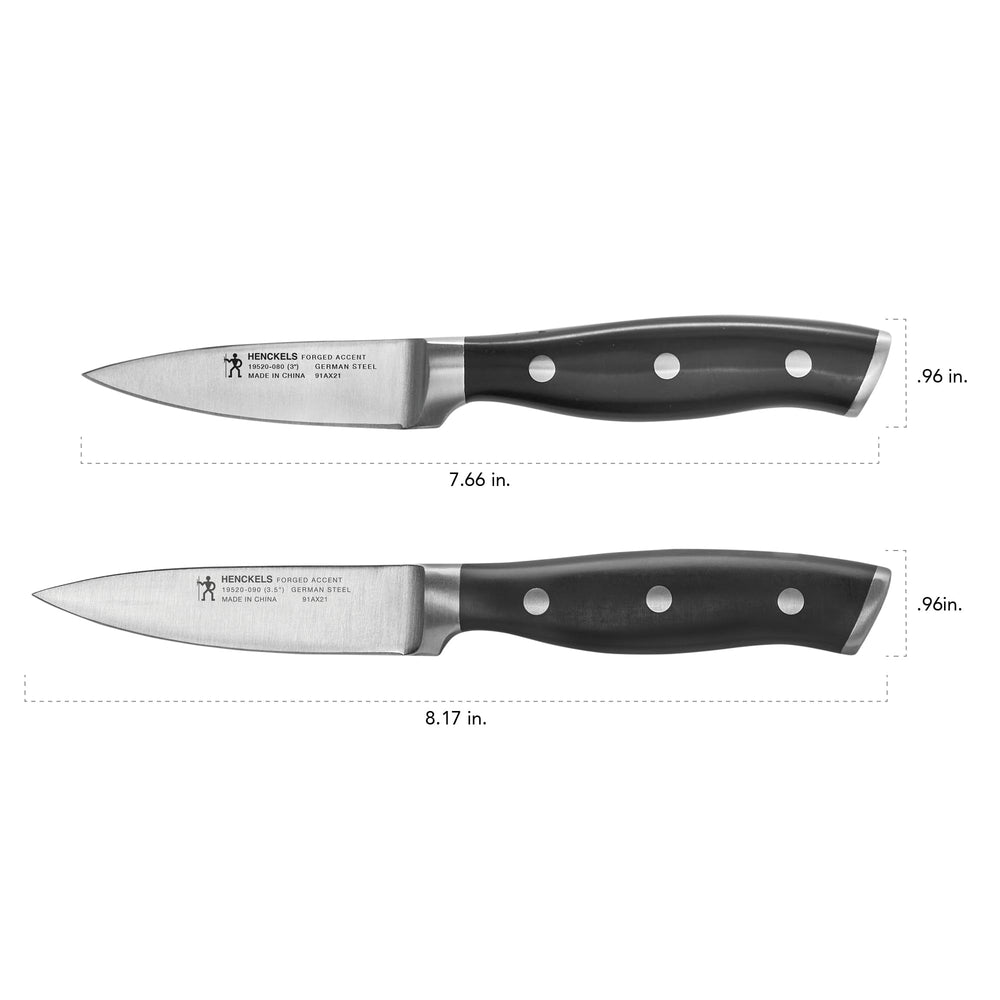 HENCKELS primer plano del mango ergonómico para agarre cómodo