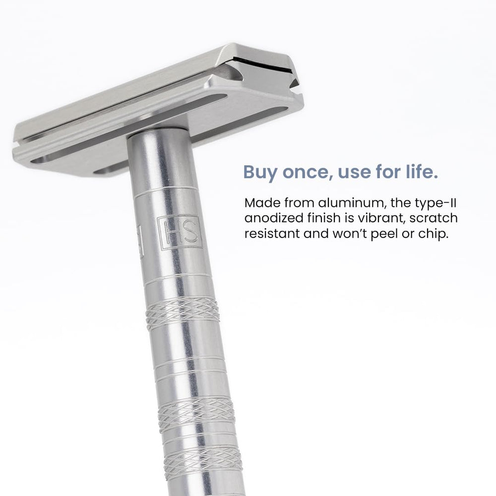 Henson Shaving tamaño comparado con moneda, portátil y ergonómico