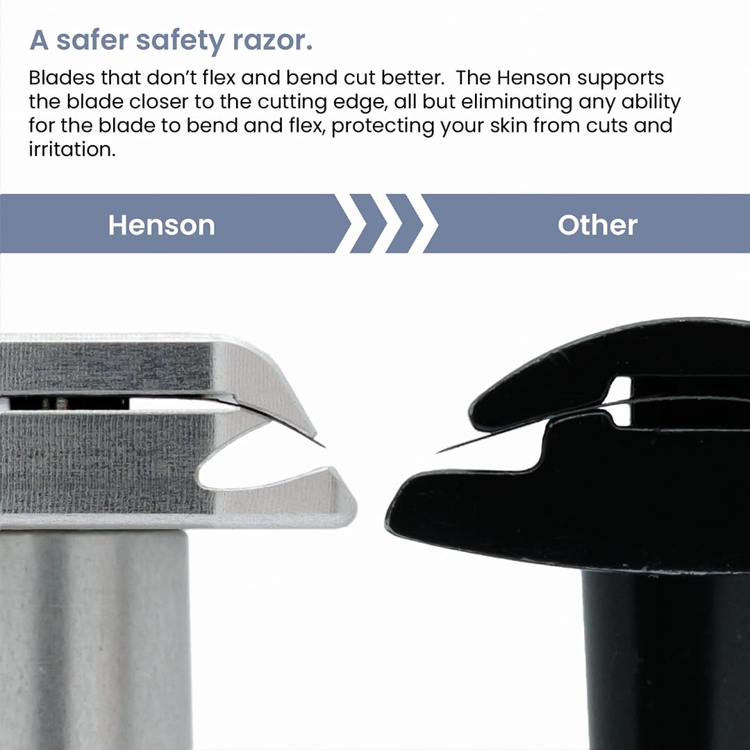 Henson Shaving textura del aluminio AL13, construcción ligera y sólida