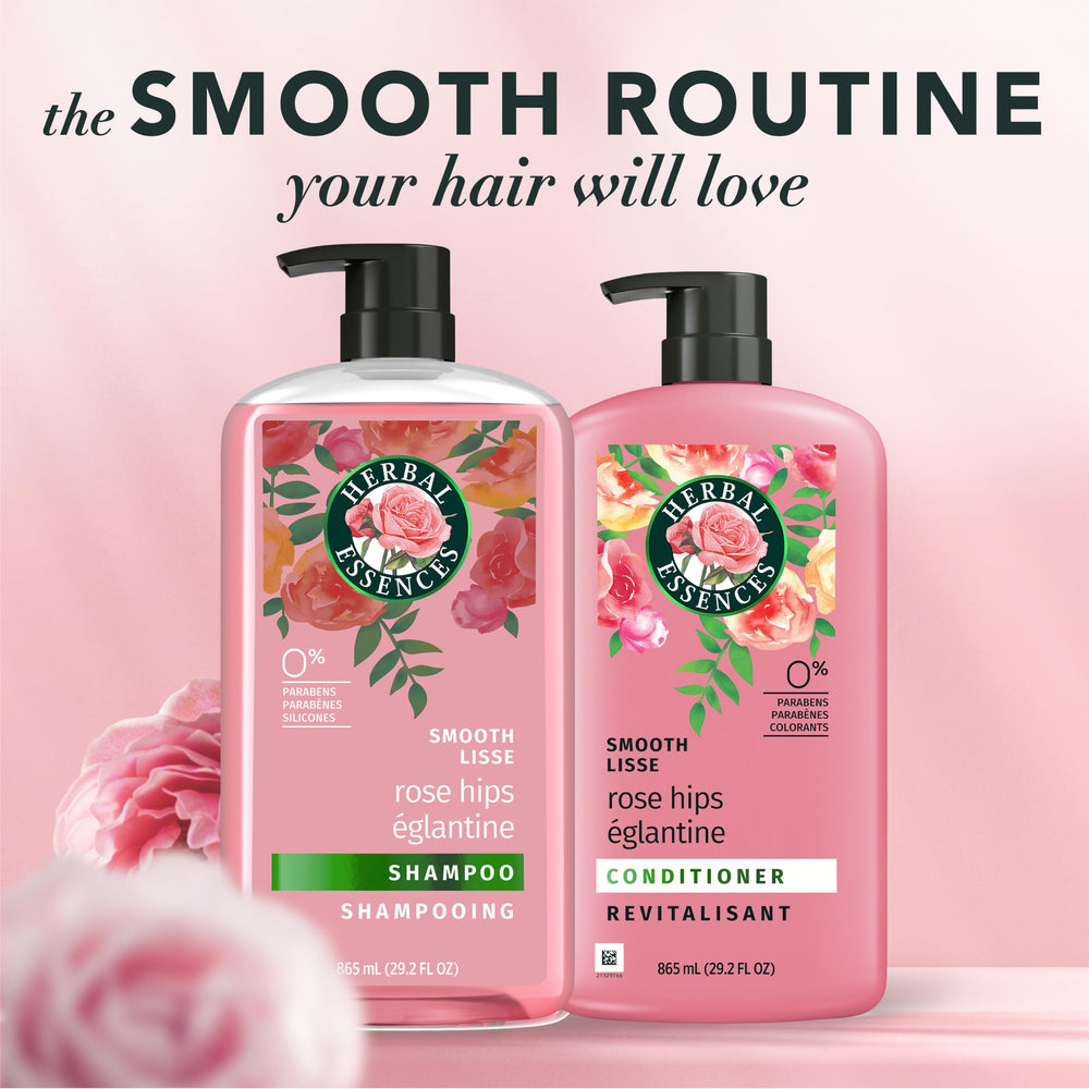 Herbal Essences rosa mosqueta y jojoba como ingredientes nutritivos
