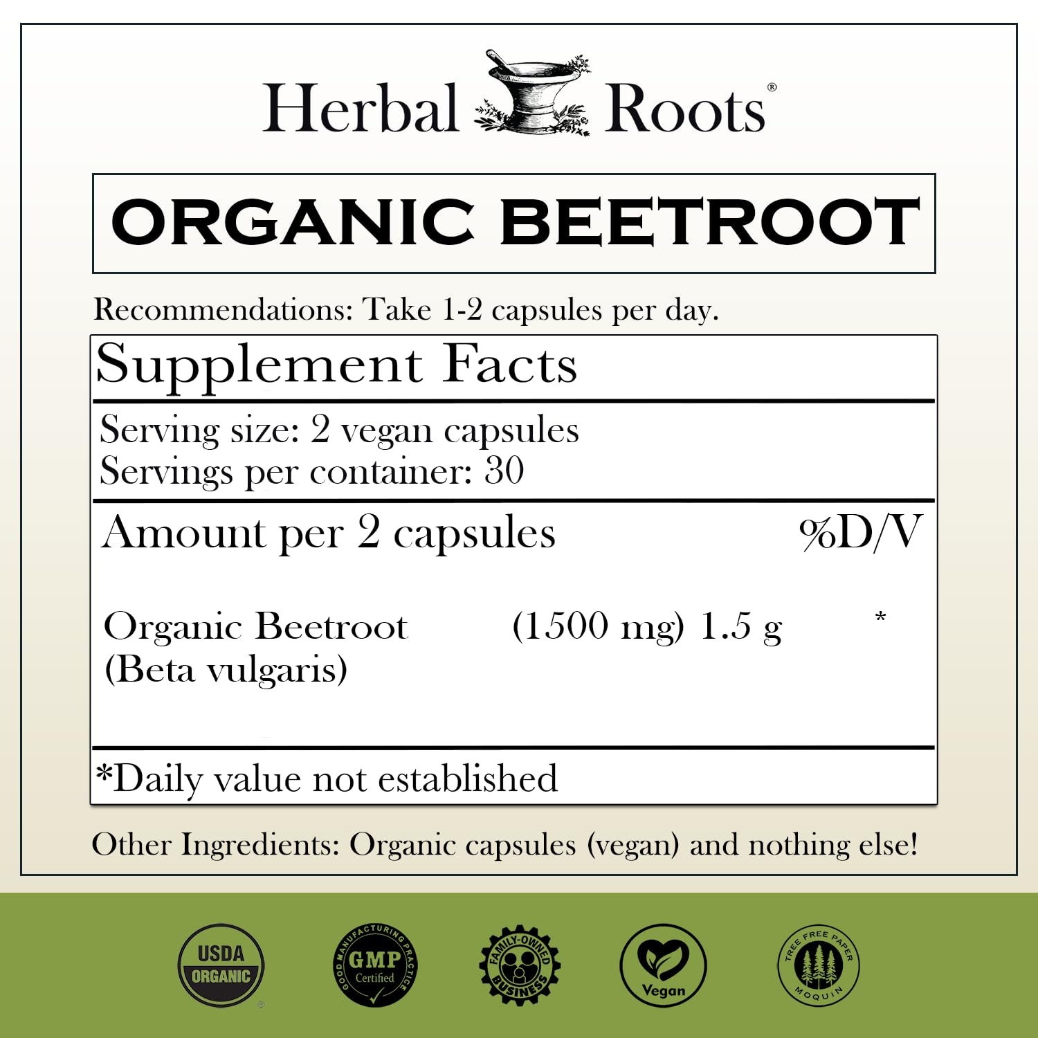 Herbal Roots primer plano del polvo de remolacha mostrando pureza orgánica