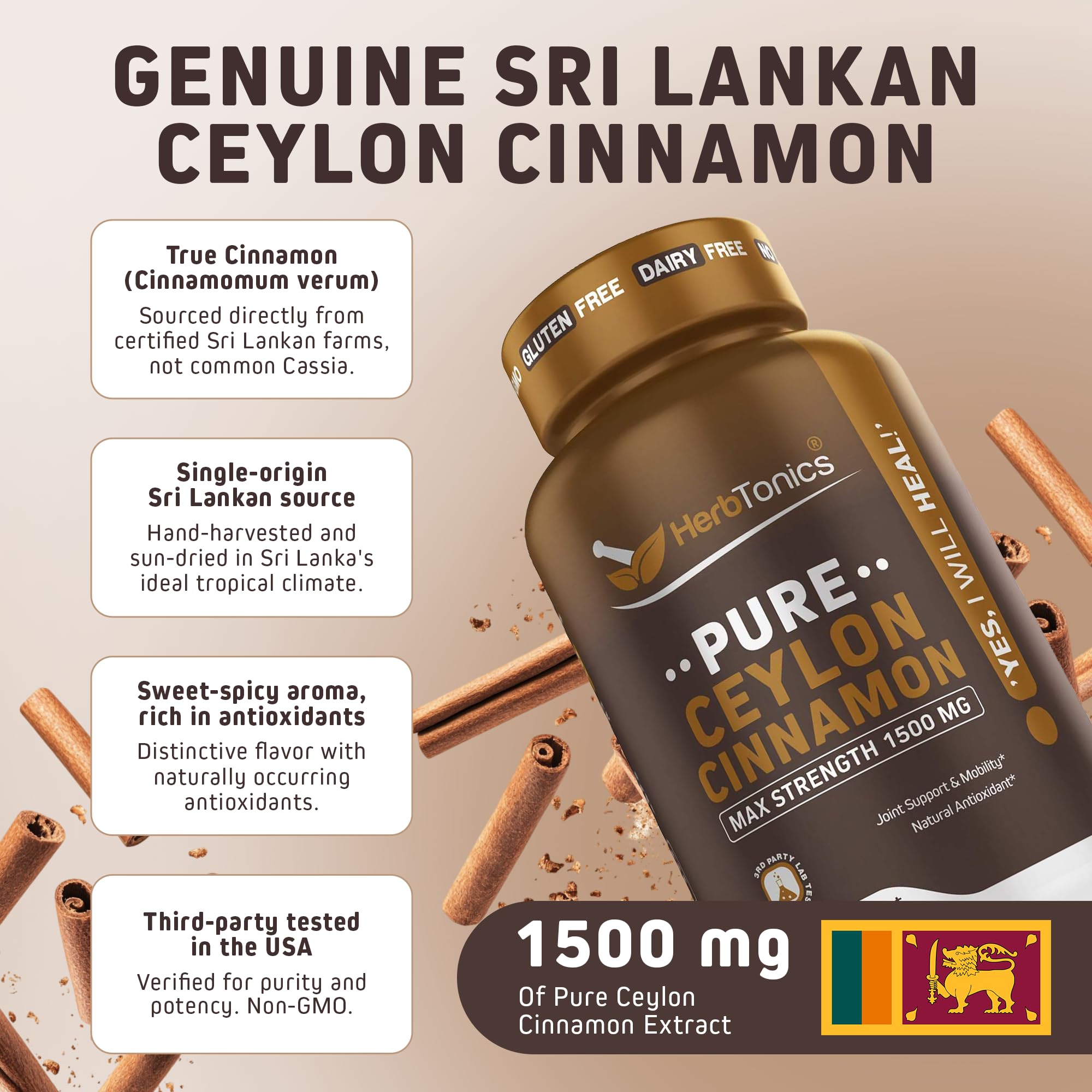 Herbtonics cápsulas sobre mesa en contexto de vida saludable