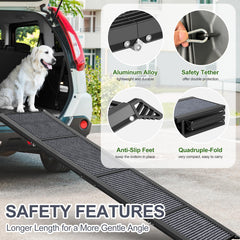 HerCcreta wigge in-use by SUV helping dog climb safely with lower impact