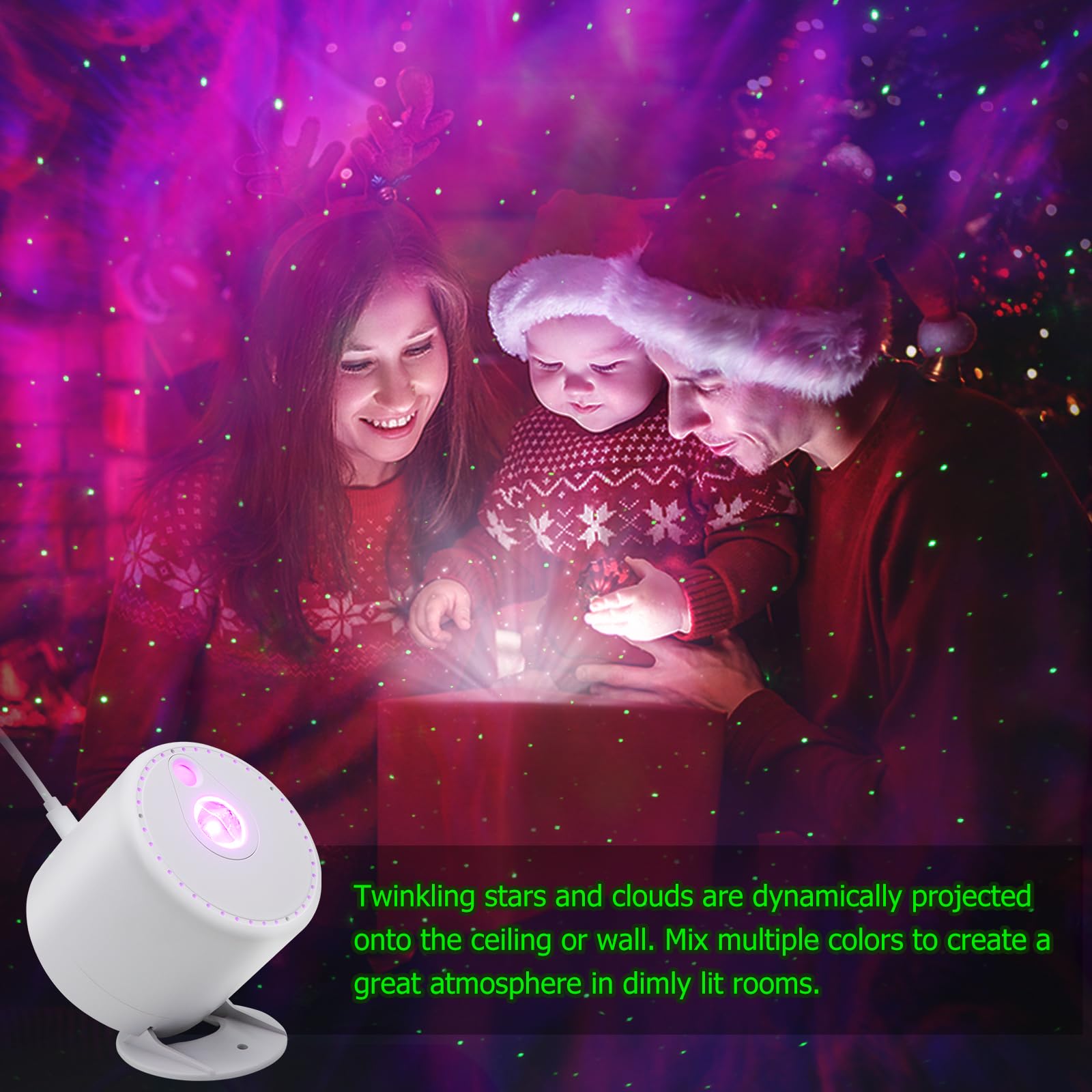 HERHOTER mando a distancia controlando colores y temporizador