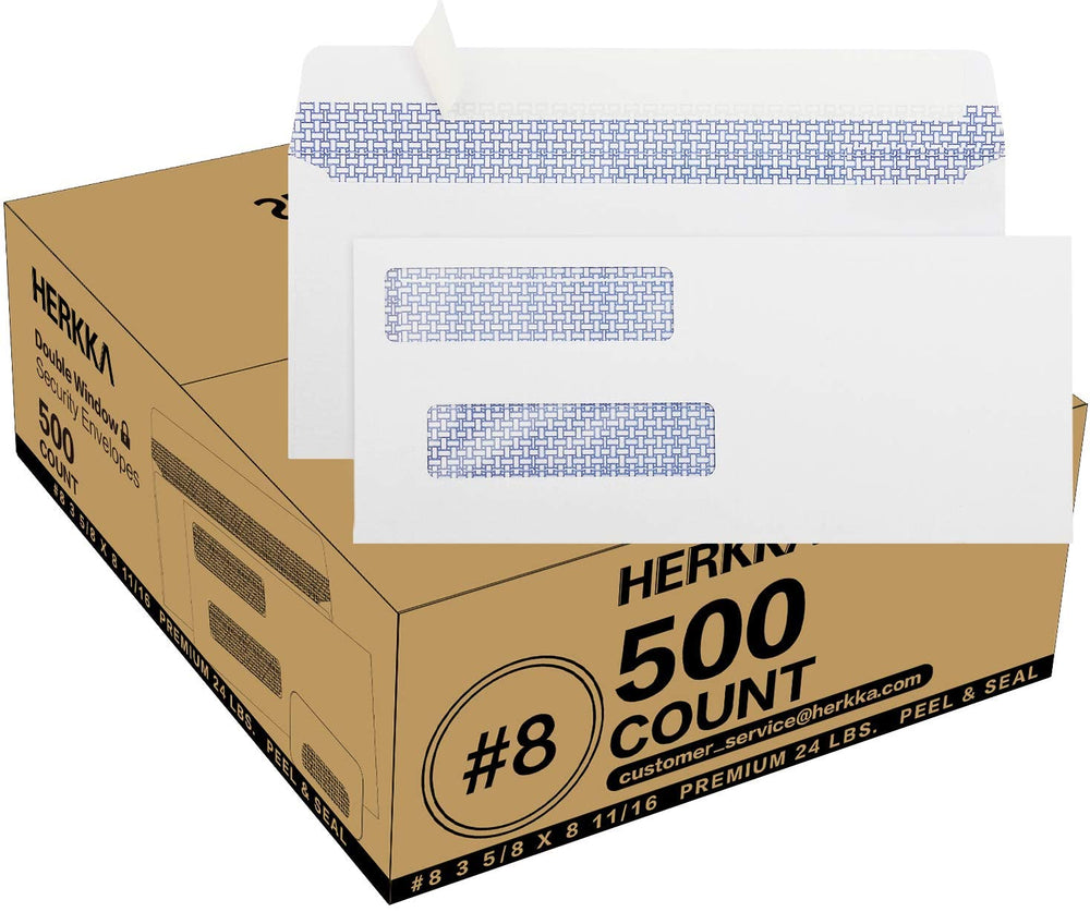 HERKKA sobre frontal empaque mostrando 500 unidades y diseño profesional
