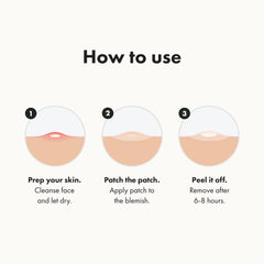 Hero Cosmetics parche aplicado en un rostro ilustrando discreción y protección nocturna