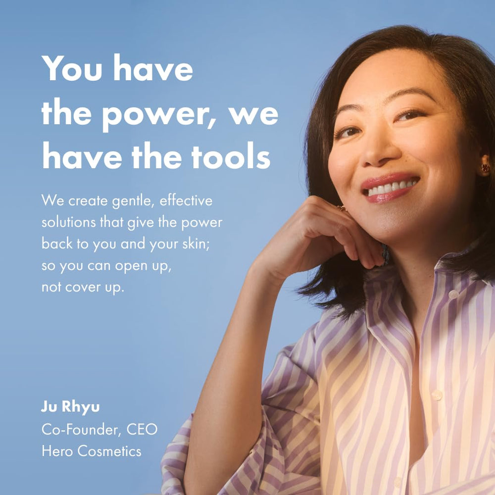 HERO COSMETICS antes y después aproximado tras una semana de uso constante