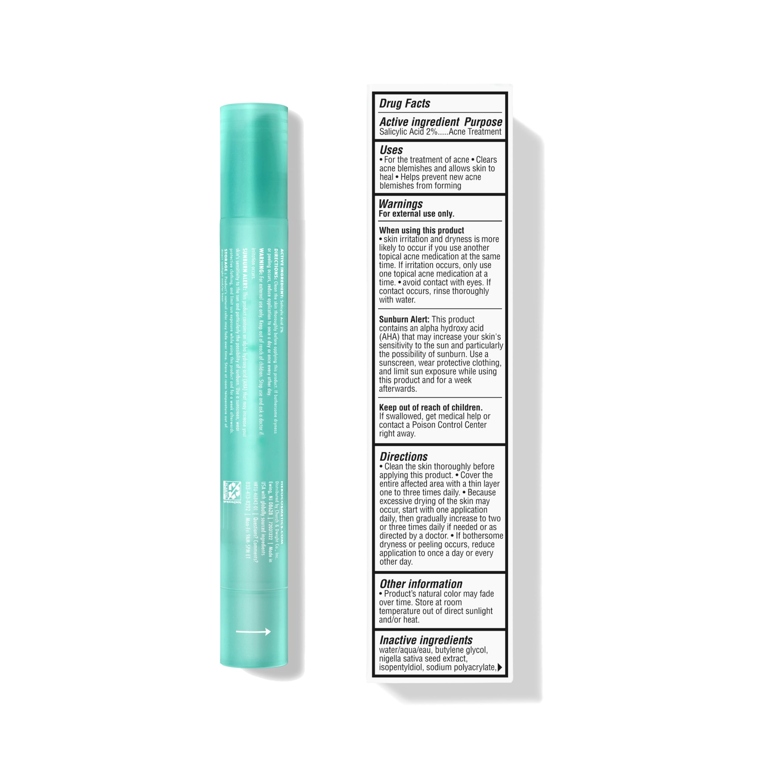 Hero Cosmetics textura del gel transparente que se absorbe rápido