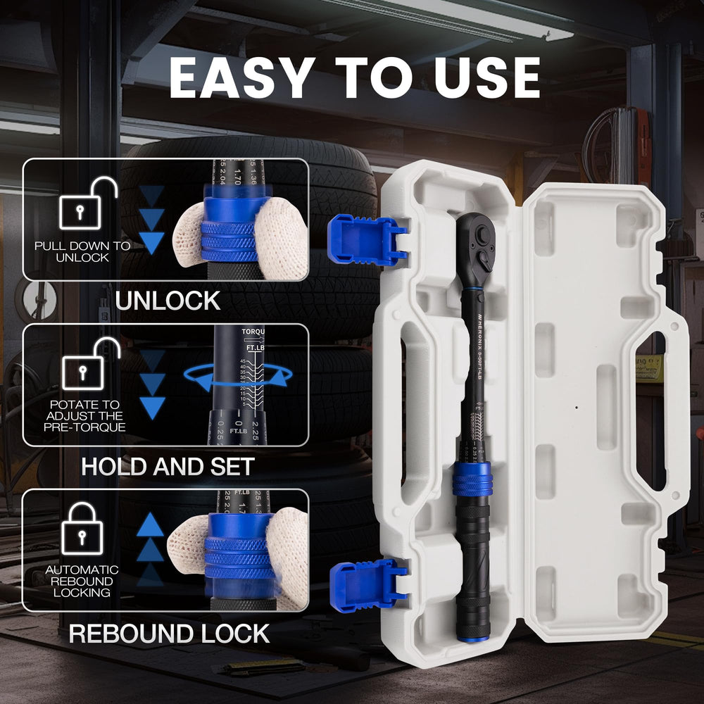 HERONIX en uso apretando bujía para mantenimiento de motor con clic audible
