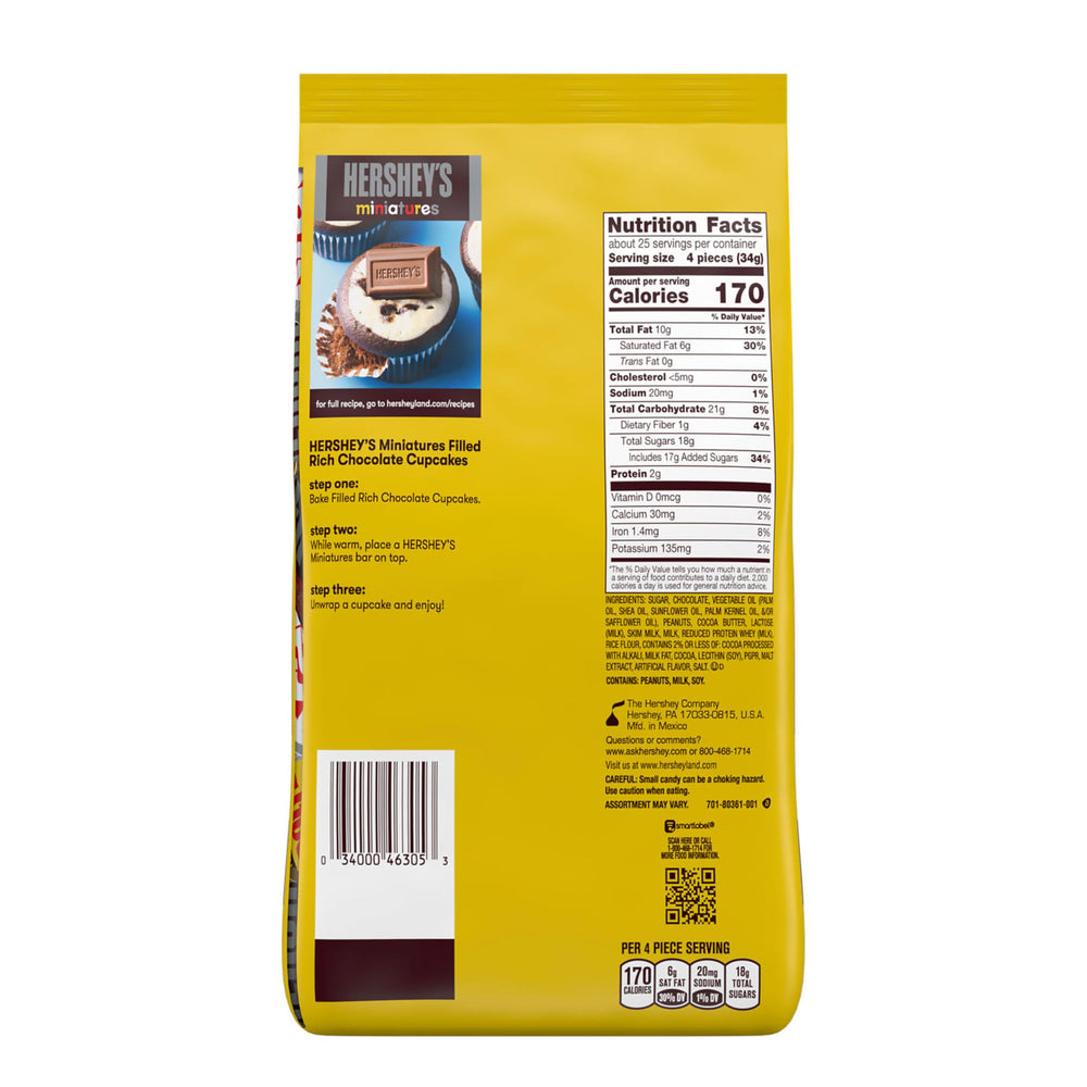 HERSHEY'S acercamiento a textura KRACKEL con arroz inflado aportando crujido