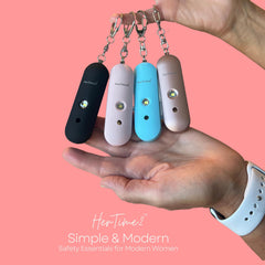HerTime2 activación al tirar del pasador mostrando uso rápido y sencillo