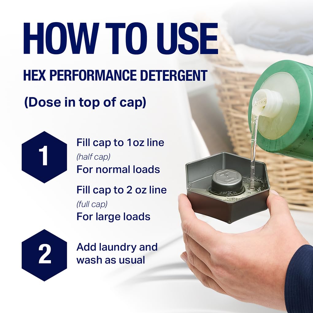 HEX Performance ropa deportiva dentro de lavadora beneficiándose de la fórmula