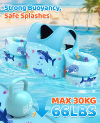 HeySplash back buckle detail demonstrating triple-press safety feature