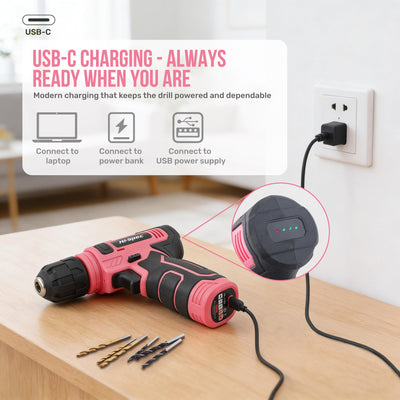 Hi-Spec battery and USB cable indicating easy recharge convenience