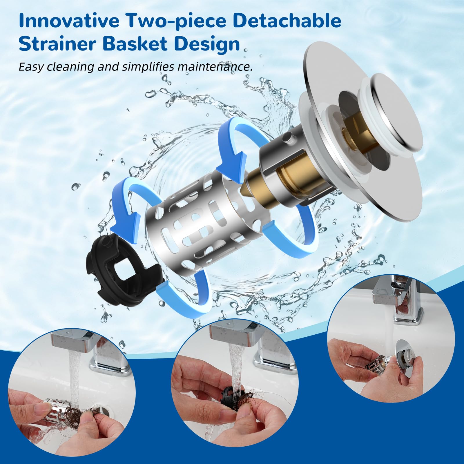 Hibbent materiales combinados acero inoxidable y plástico, resistencia