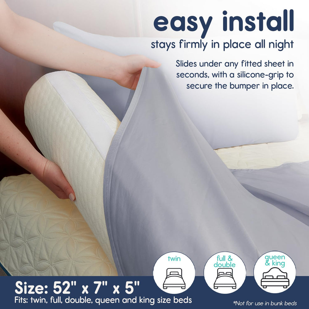 Hiccapop bumpers instalados en cama infantil para menor riesgo de caídas