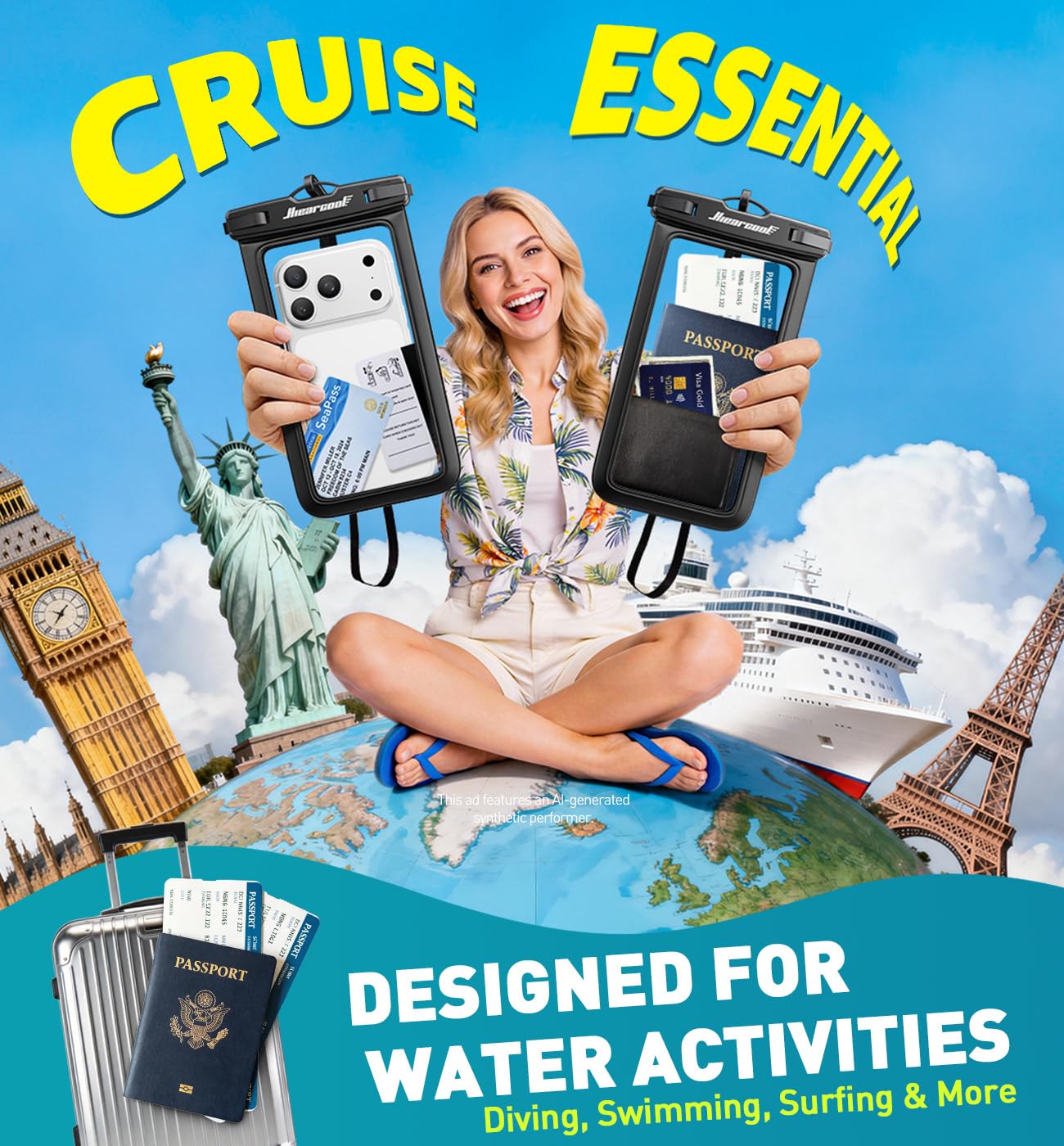 Hiearcool pack de cuatro fundas ideal para familia y viajes