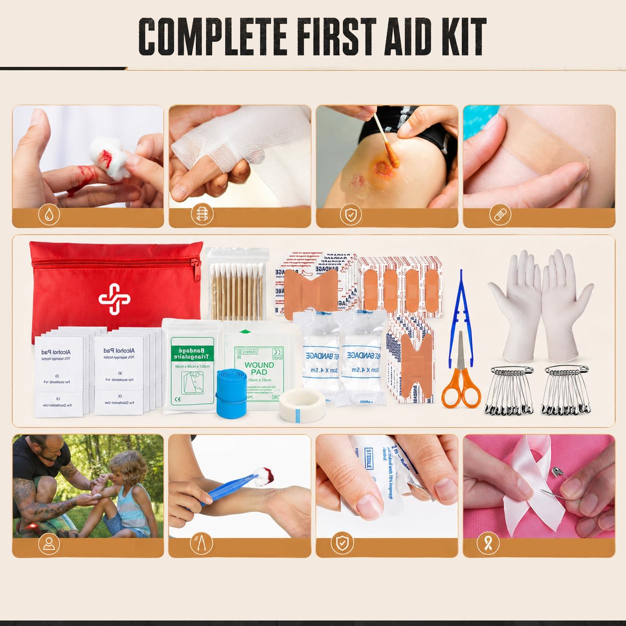HIHEGD kit en campamento activo, prepara para situaciones al aire libre