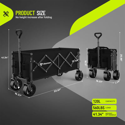 HIKEMOON detalle de ruedas anchas 5x2 que mejoran tracción y estabilidad