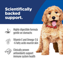Hill's Science Diet cachorro comiendo para mejor digestión y energía saludable