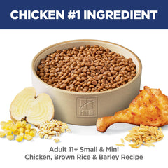 Hill's Science Diet vista de croqueta en primer plano que muestra tamaño adecuado para bocas pequeñas