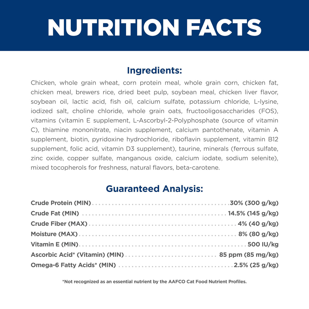 Hill's Science Diet ingredientes naturales seleccionados mostrando calidad