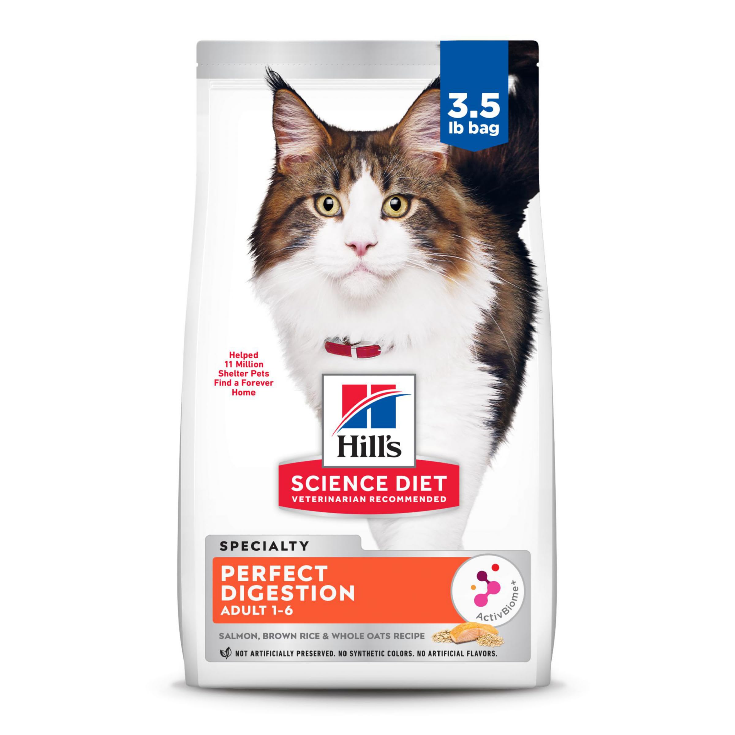 Hill's Science Diet frente del paquete Perfect Digestion mostrando beneficio digestivo