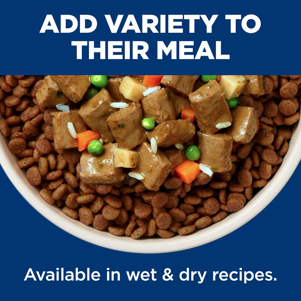 Hill's Science Diet label and nutrition facts highlighting veterinarian-formulated benefits