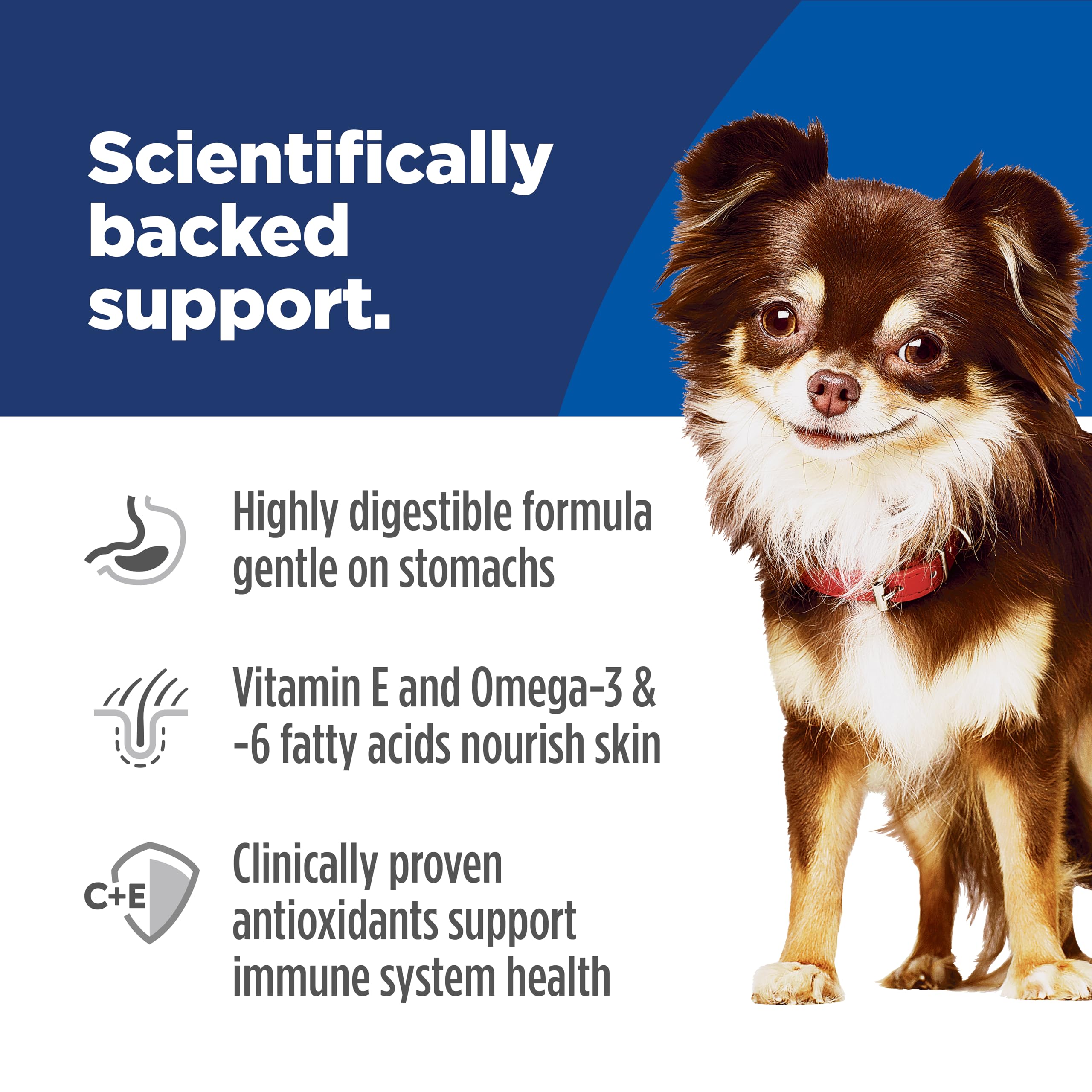 Hill's Science Diet back label displaying nutritional information clearly