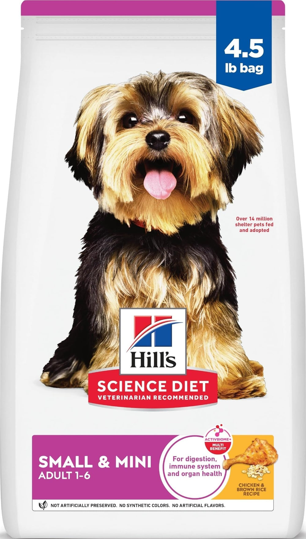 Hill's Science Diet frente del paquete mostrando presentación y confianza