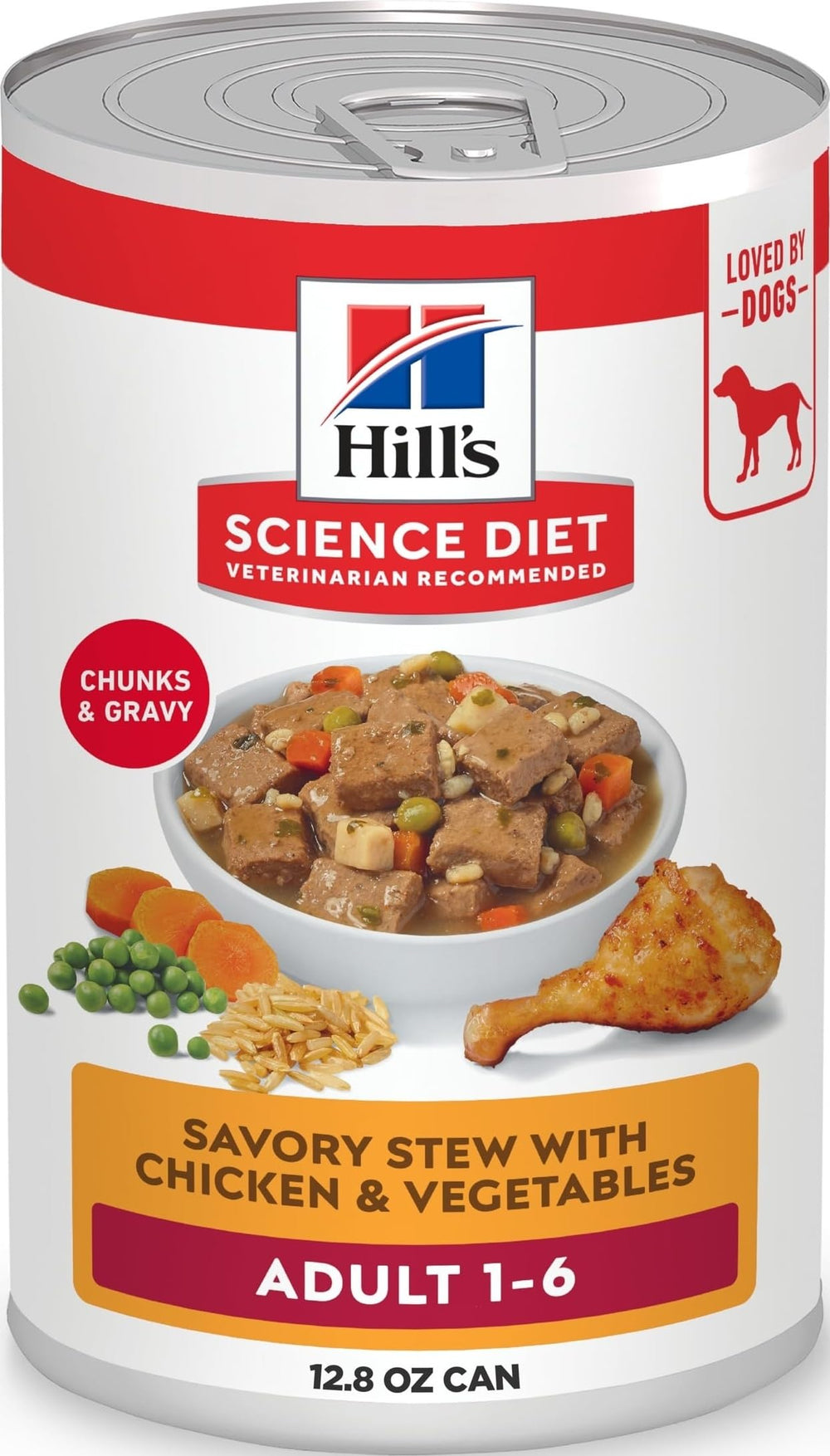 Hill's Science Diet can front view showing product for easy identification