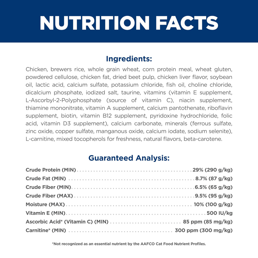 Hill's Science Diet comparación de tamaño de croqueta y porción adecuada