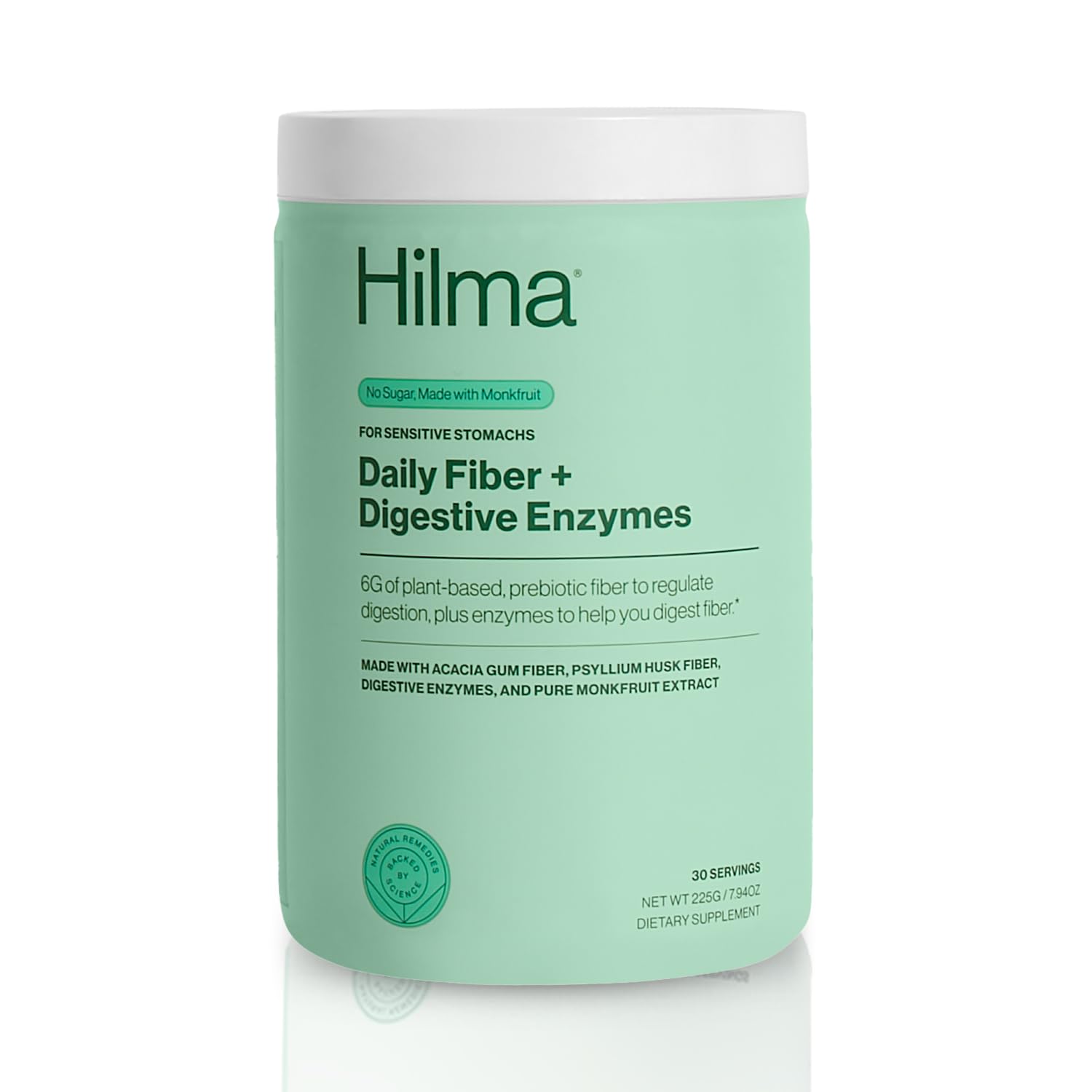 Hilma frente del envase mostrando la marca y beneficios principales