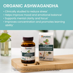 Himalaya detalle de caja y texto orgánico resaltando certificación