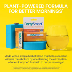Himalaya PartySmart etiqueta con ingredientes y beneficios visibles
