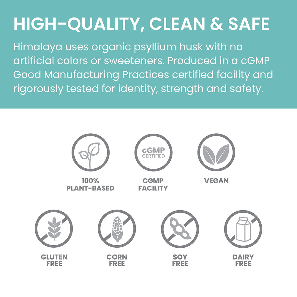 Himalaya etiqueta con ingredientes orgánicos y sin gluten detallada