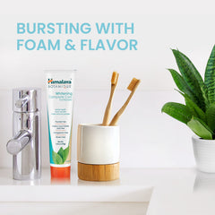 Himalaya crema de menta en textura cremosa que facilita la limpieza
