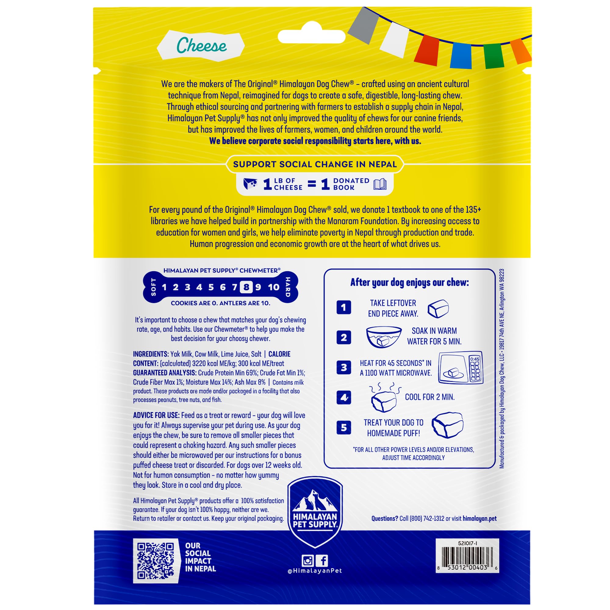 Himalayan Dog Chew en entorno natural, origen tradicional del Himalaya
