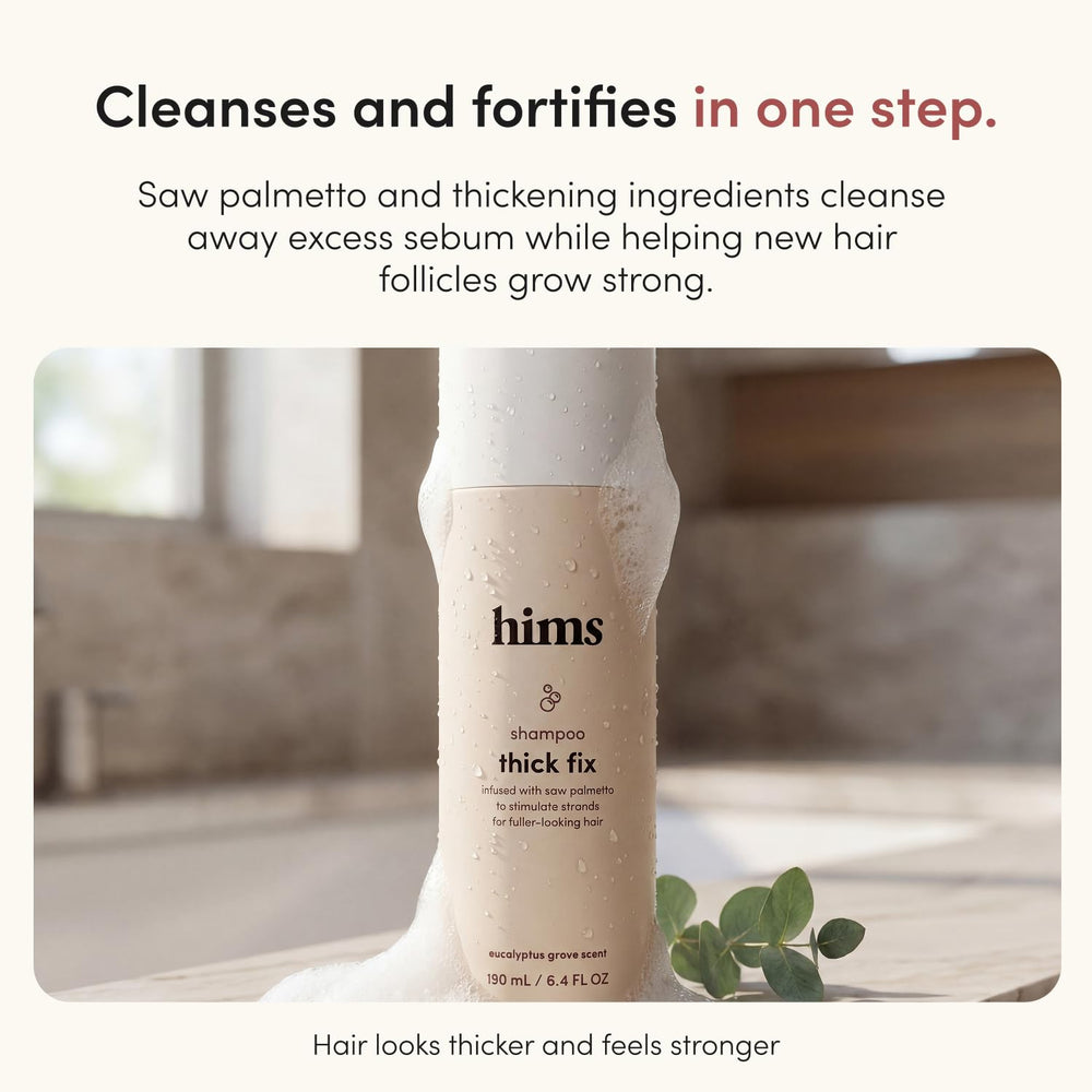 hims etiqueta con ingredientes clave y beneficios visibles