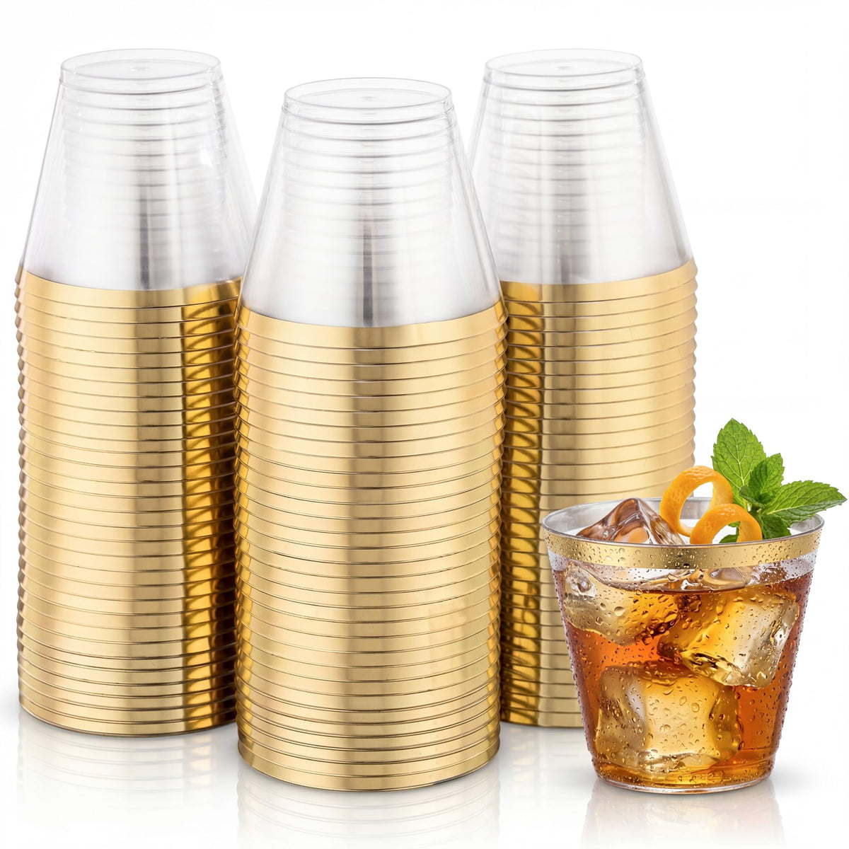 Hioasis vaso frontal mostrando la transparencia y apariencia elegante