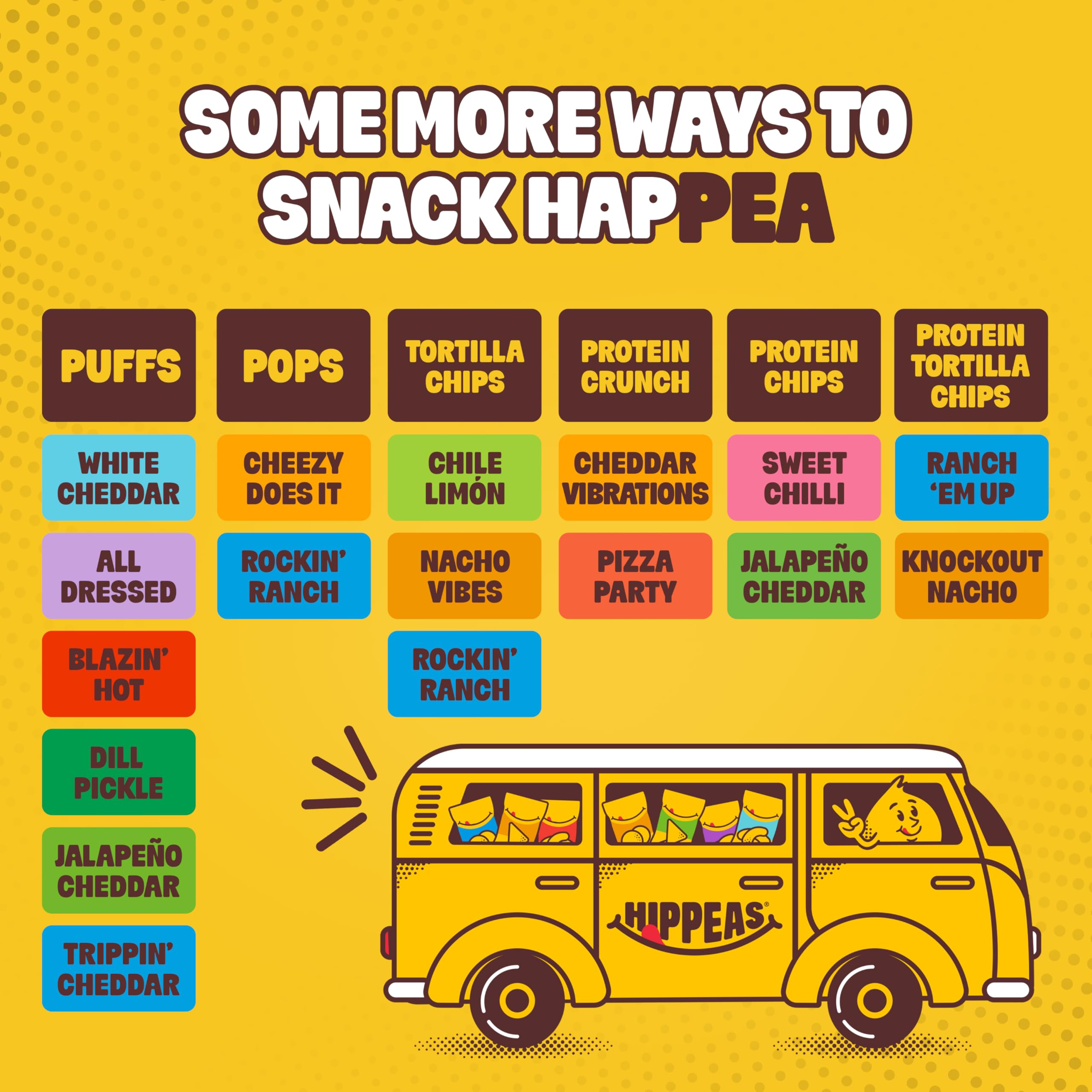 HIPPEAS chips en plato para compartir, opción para reuniones y picoteo