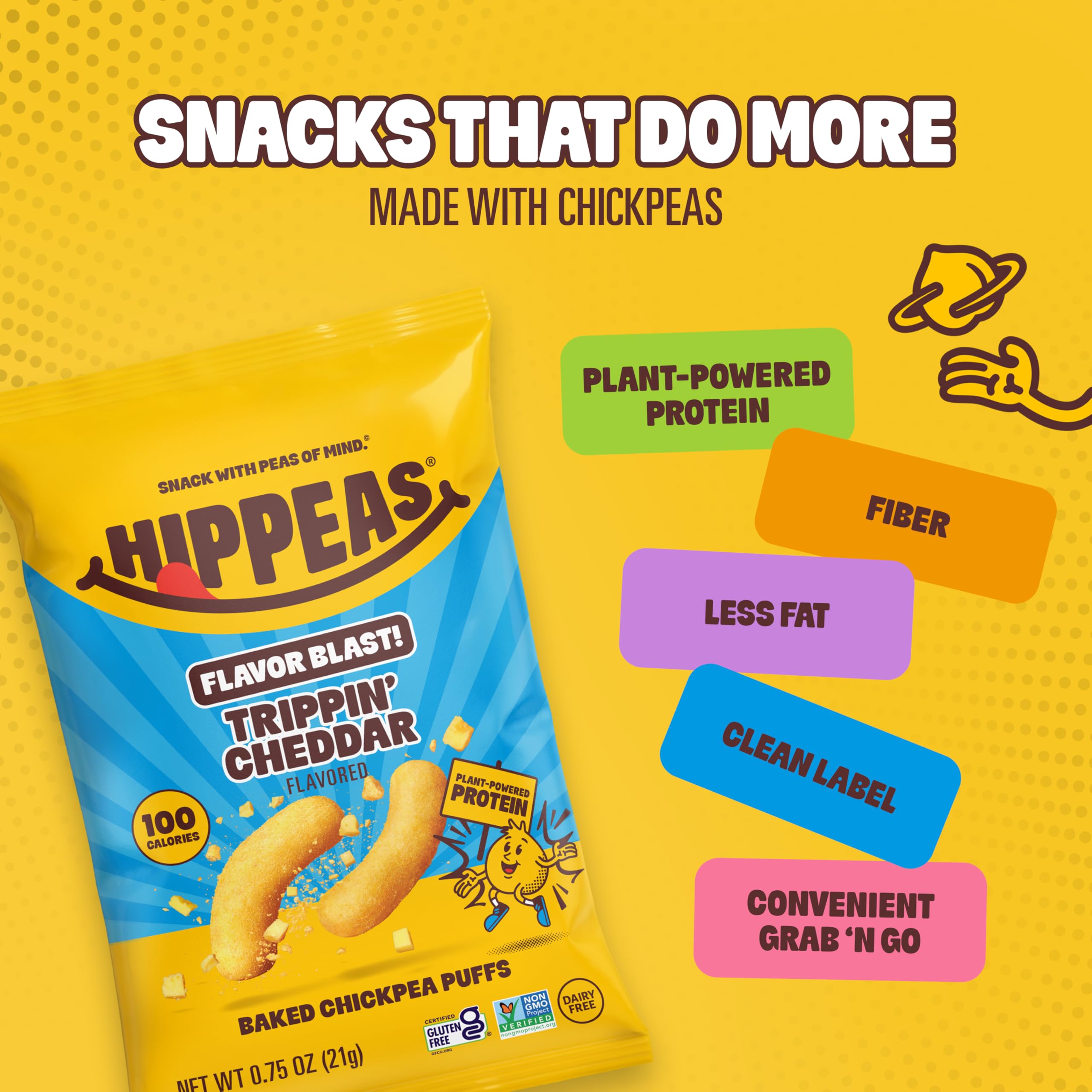 Hippeas porción en lonchera para snack nutritivo y apto para niños