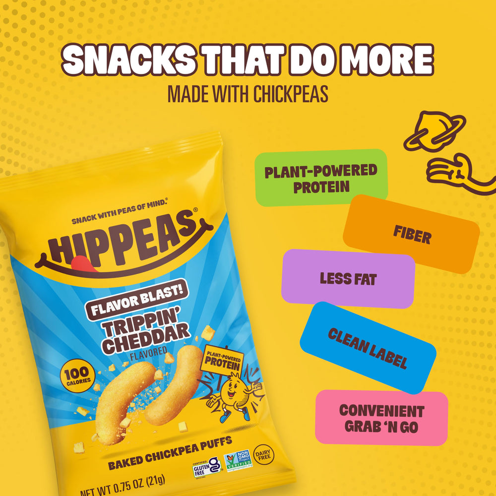 Hippeas porción en lonchera para snack nutritivo y apto para niños