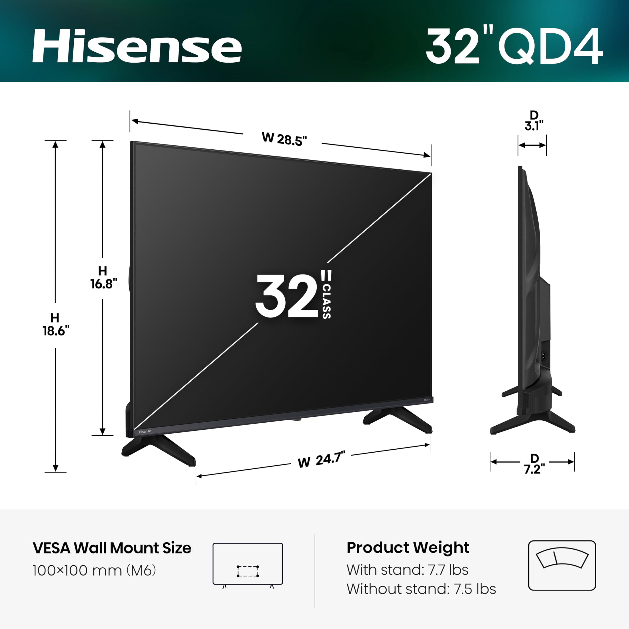 Hisense closeup of Hi-QLED screen demonstrating vivid color accuracy and improved hues
