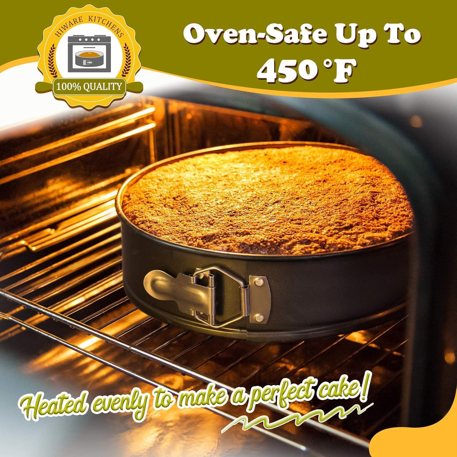 HIWARE cheesecake perfectamente desmoldado sobre base, acabado profesional