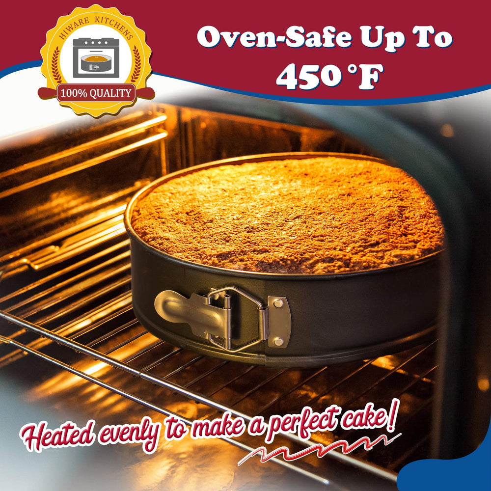 HIWARE base extraíble separada del aro facilita desmoldar tartas sin volteo
